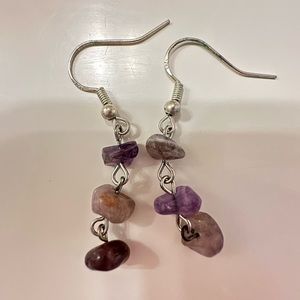 gorgeous amethyst stone earrings